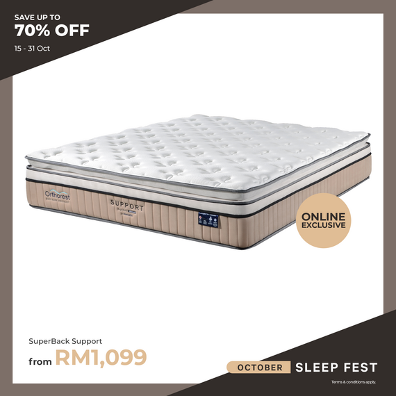 [Online Exclusive] Orthorest SuperBack Support Mattress